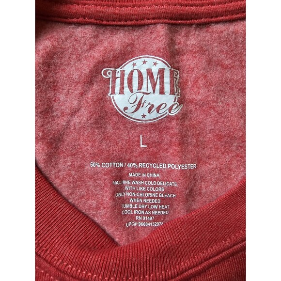 Home Free Women’s Christmas Red California Oversized Sweater Size Large - Picture 2 of 5